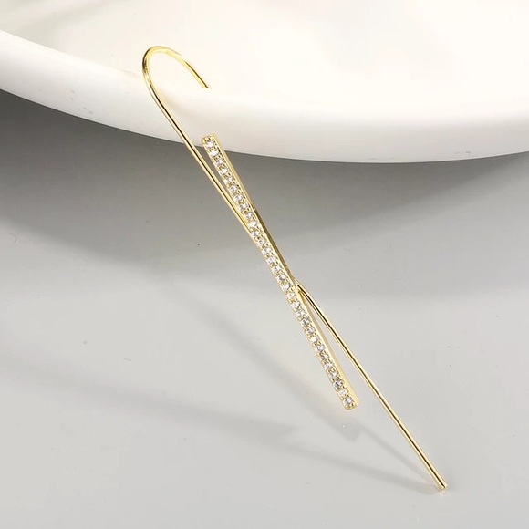 3 for $30 Ear Needle Wrap Crawler Hook Earrings for Women - Picture 3 of 3